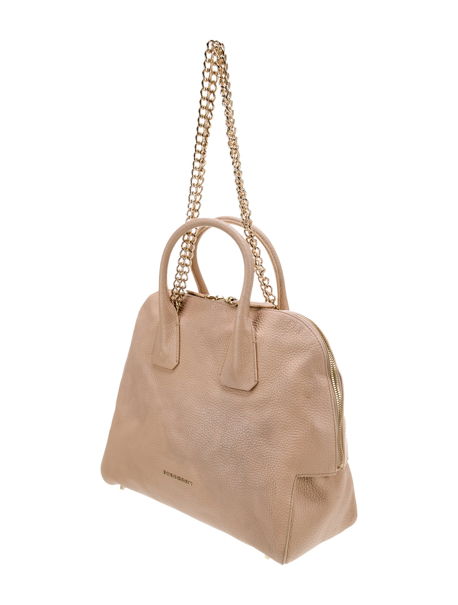 Burberry Leather Top Handle Bag